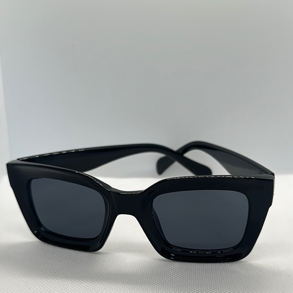 Chic Black Square Frame Sunglasses - 400UV Protection - Trendy Fashion Eyewear main image 9